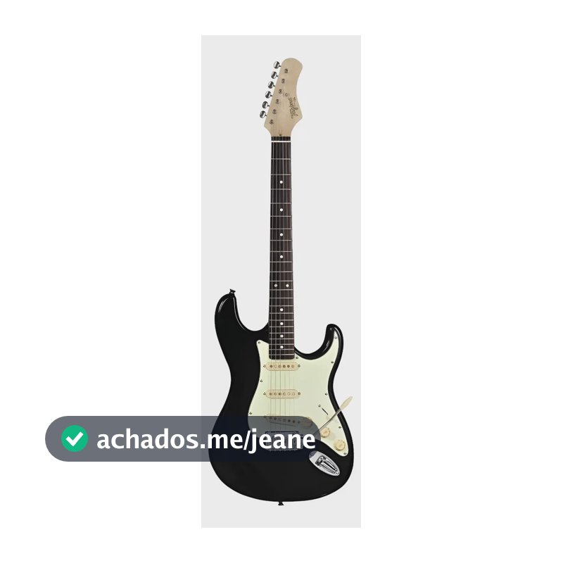 Guitarra Elétrica Tagima T-635 Classic Series Amieiro Preta Destro Black With Mint Green Shell Madeira Técnica