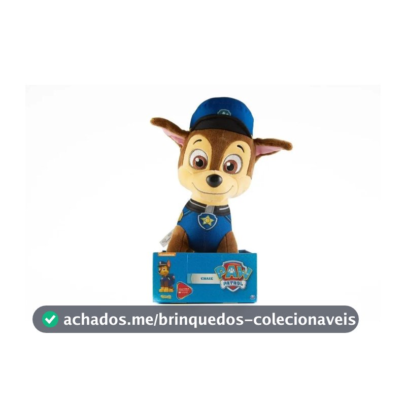 Boneco Pelúcia Chase Patrulha Canina 1328 Sunny Brinquedos