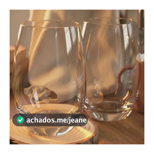 Jogo 6 Copos Aruba Nadir Figueiredo 465ml Vidro Transparente