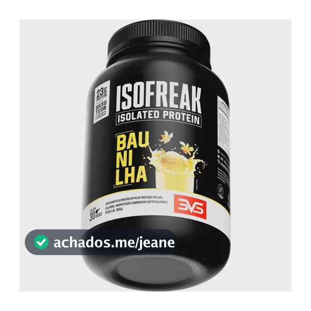 Whey Isolado Isofreak 900g Sabor Baunilha - Fórmula Avançada Com 23g De Proteína Por Dose