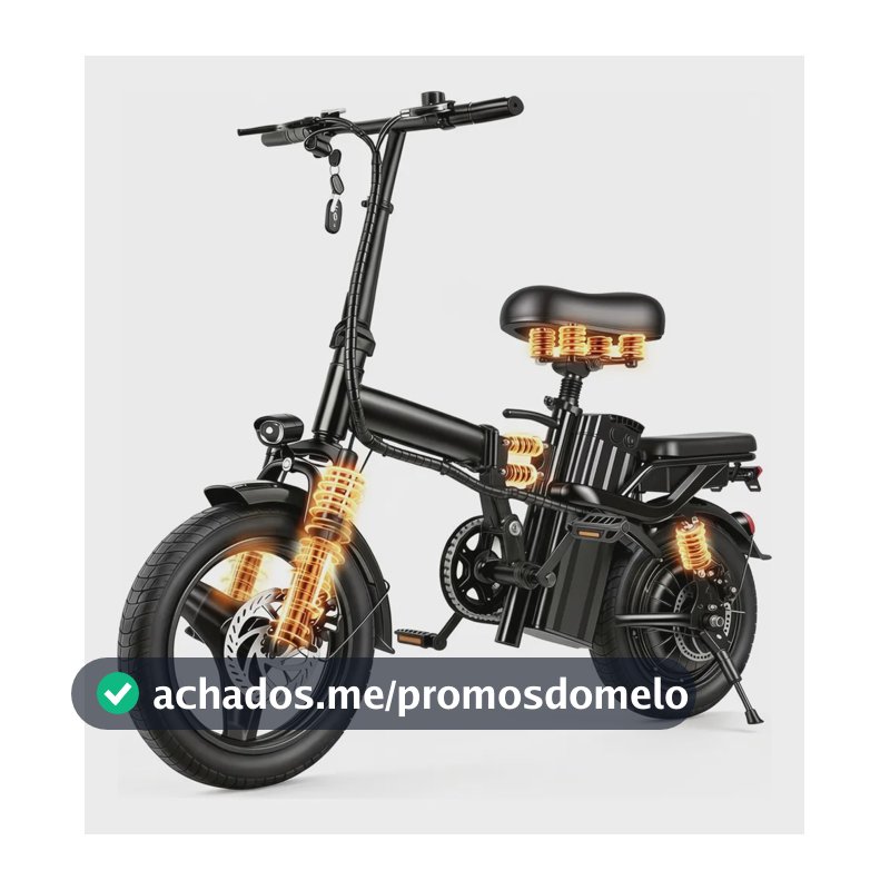 Oimotoo A9 Bicicleta Elétrica 600w Dobrável ,40km/h-40km Preto 14