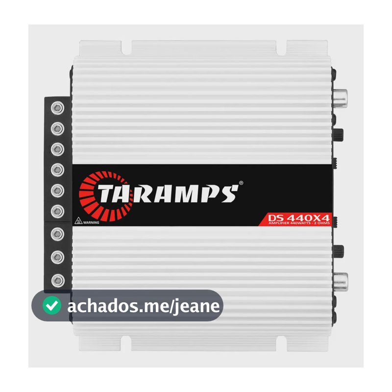 Módulo Amplificador Taramps Ds440 X4 440 Rms 4 Canais 2 Ohms Subwoofers Graves Agudos Medios Som Automotivo