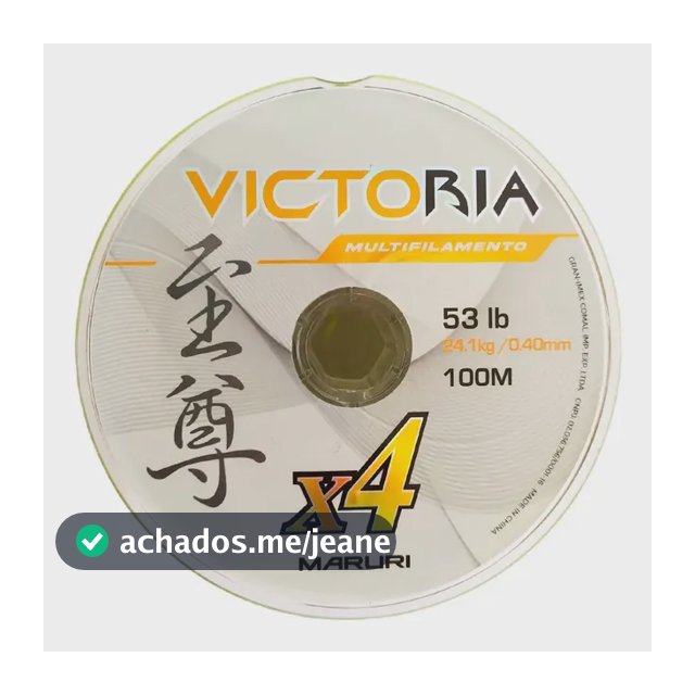 Linha De Pesca Maruri Multifilamento Victoria 4x 100m