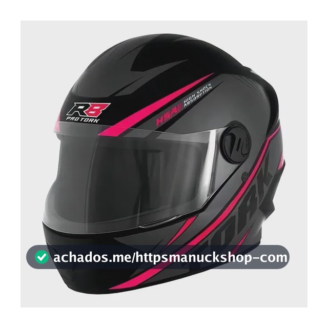 Capacete Moto Fechado Masculino E Feminino Pro Tork R8 Fosco Cor Rosa Tamanho do capacete 60