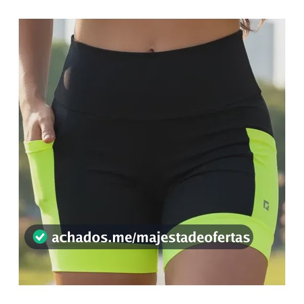Shorts Feminino Para Corrida Com Bolsos Sem Transparência