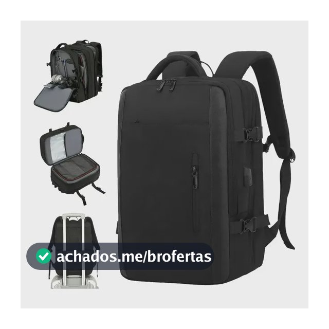 Mochila Viagem Executiva Grande Notebook Feminina Masculina