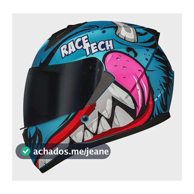 Capacete Race Tech Sector Nhac Azul Tamanho Do Capacete 58