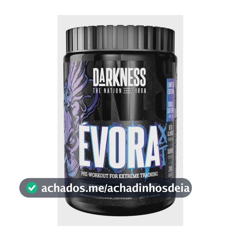 Suplemento em pó Darkness Pré Treino Évora sabor Neon Berry x 300g