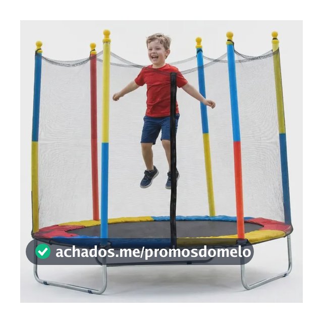 Cama Elástica Infantil Pula Pula 1,8m Trampolim Com Zíper