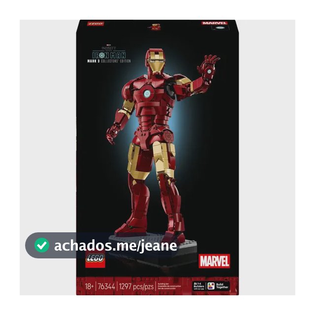 Lego Marvel Homem De Ferro Mark 3 Edição Colecionador 76344