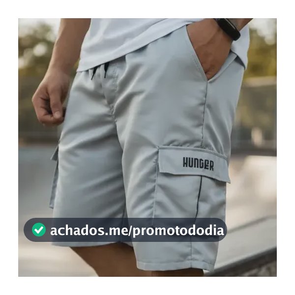 Bermudas Cargo Corta Vento Verão Masculina 5 Bolsos Skate
