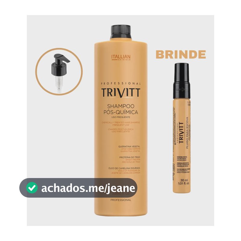 Shampoo Pós Química 1 Litro Trivitt