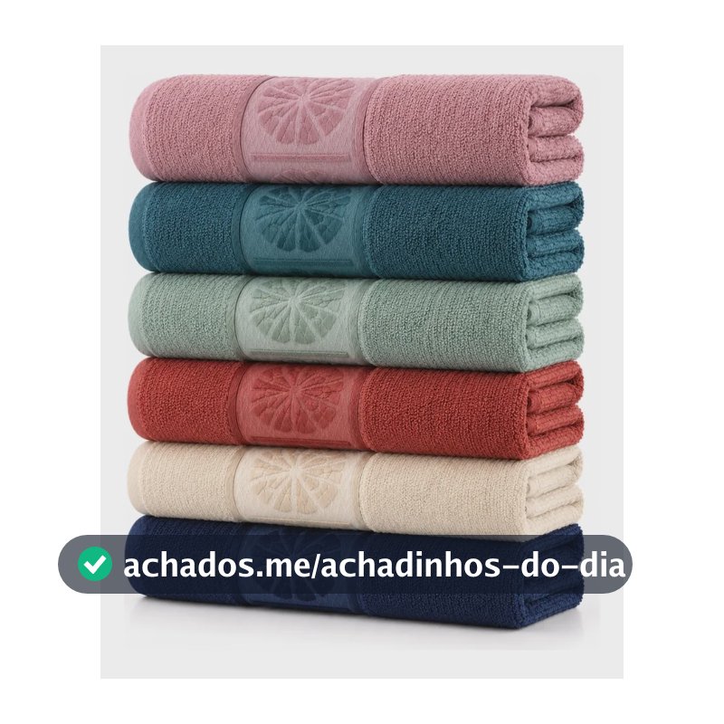 Kit 6 Toalhas De Rosto. Toalha De Rosto Para Banheiro Perfei Sortidos Lisa Com Bordados