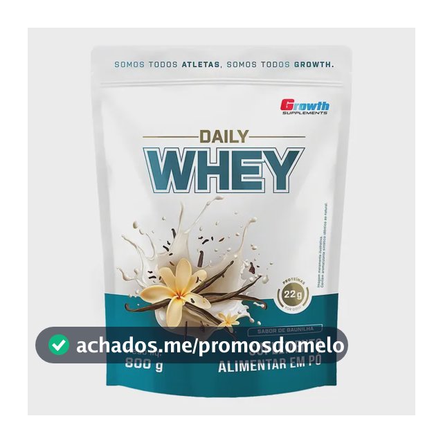 Daily Whey Protein 800g Growth Supplements Baunilha