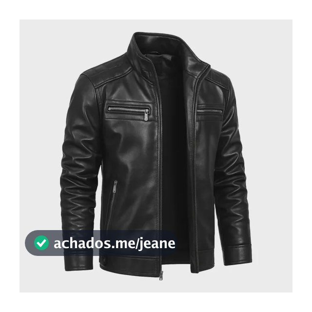 Jaqueta De Couro Masculina Casaco Blusa De Frio Impermeavel