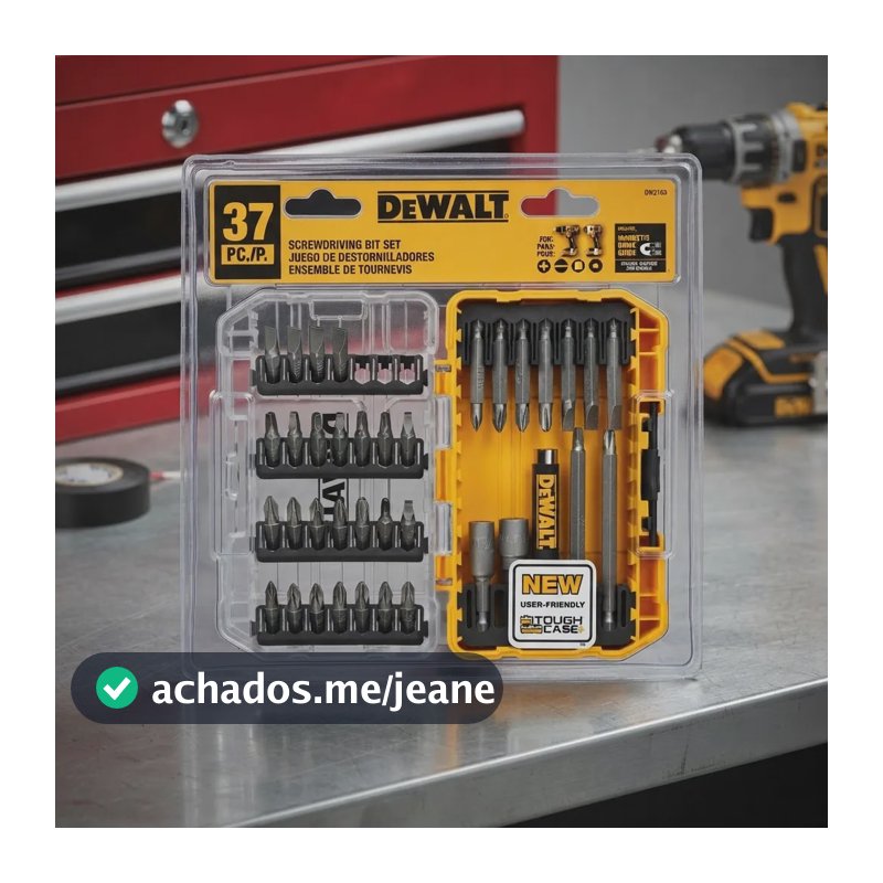 Jogo De Ponta Bits P/ Parafusar 37 Pças Dewalt Dw2163