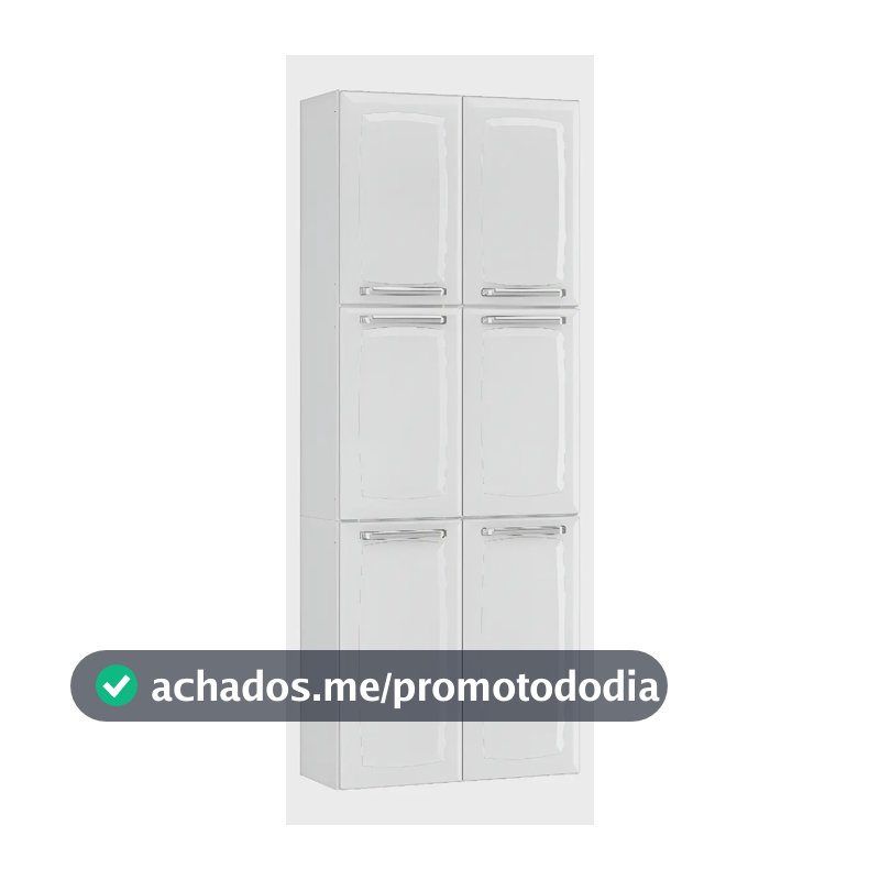 Paneleiro Itatiaia Em Aço 6 Portas Luce Cor Branco/Neve