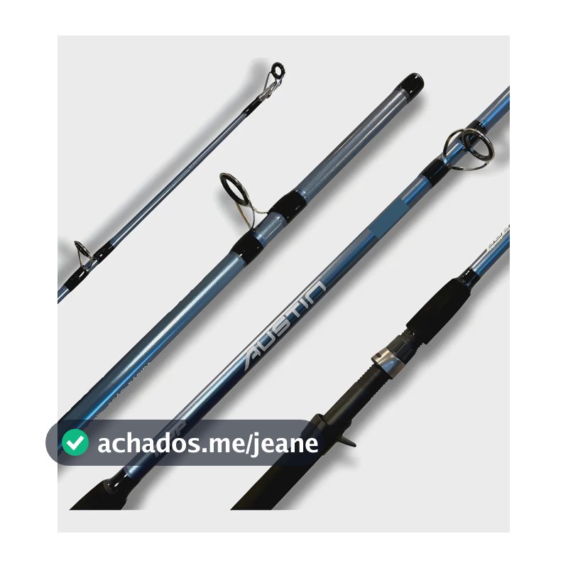 Vara Pesqueiro Austin 1,80m 60lbs Tamba Carretilha Maruri Azul-aço