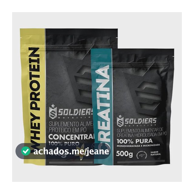 Kit: Whey Concentrado 1kg + Creatina Monohidratada 500g