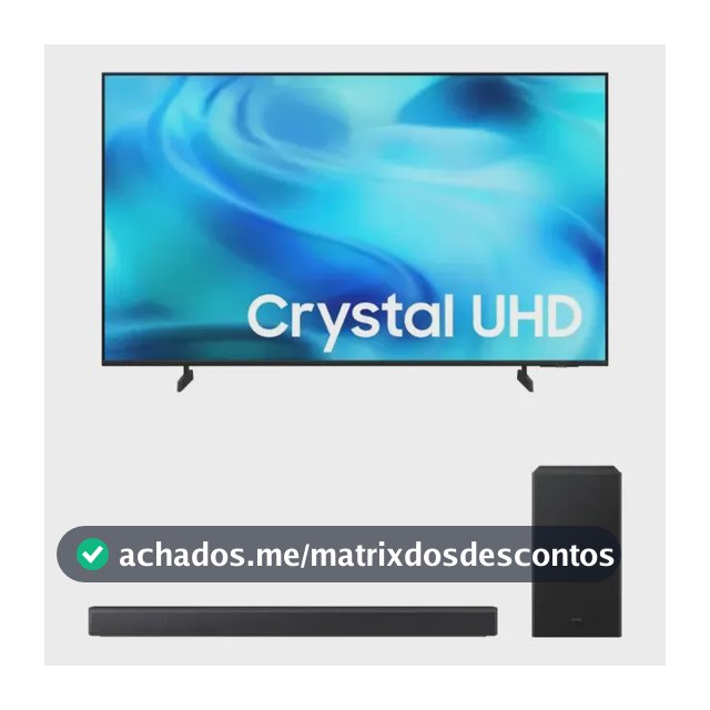 Samsung Smart Tv 58 Crystal Uhd 4k 2026 + Soundbar Samsung Hw-b450f