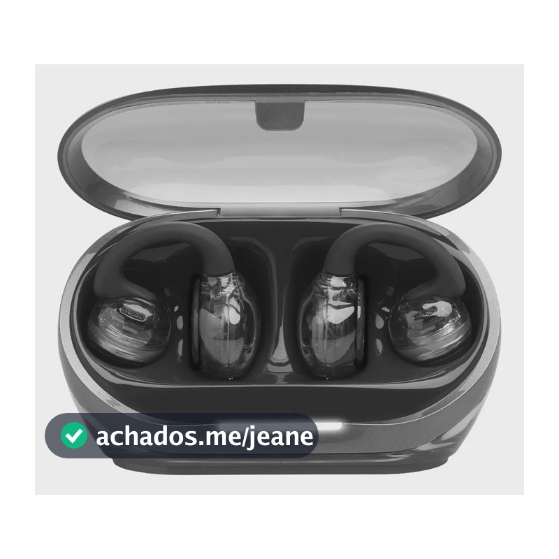 Fone de Ouvido Aberto Soundgear Clips JBL OpenSound, TWS Até 32h de Bateria e IP54