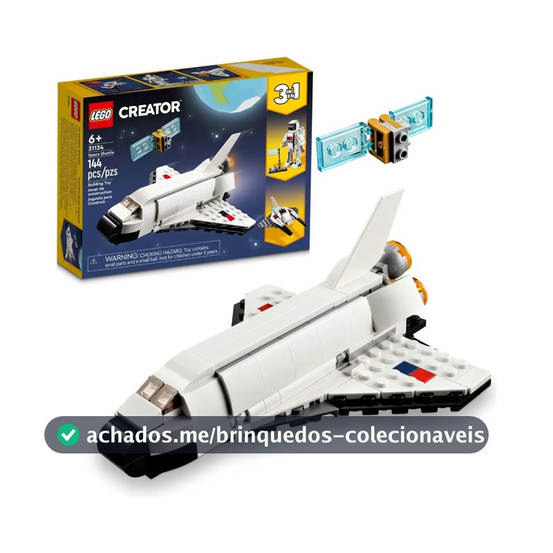Kit Creator 31134 Ônibus Espacial 144 Peças Lego