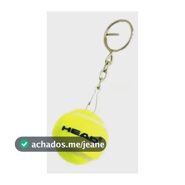 Chaveiro Head Mini Bola De Tênis Amarelo