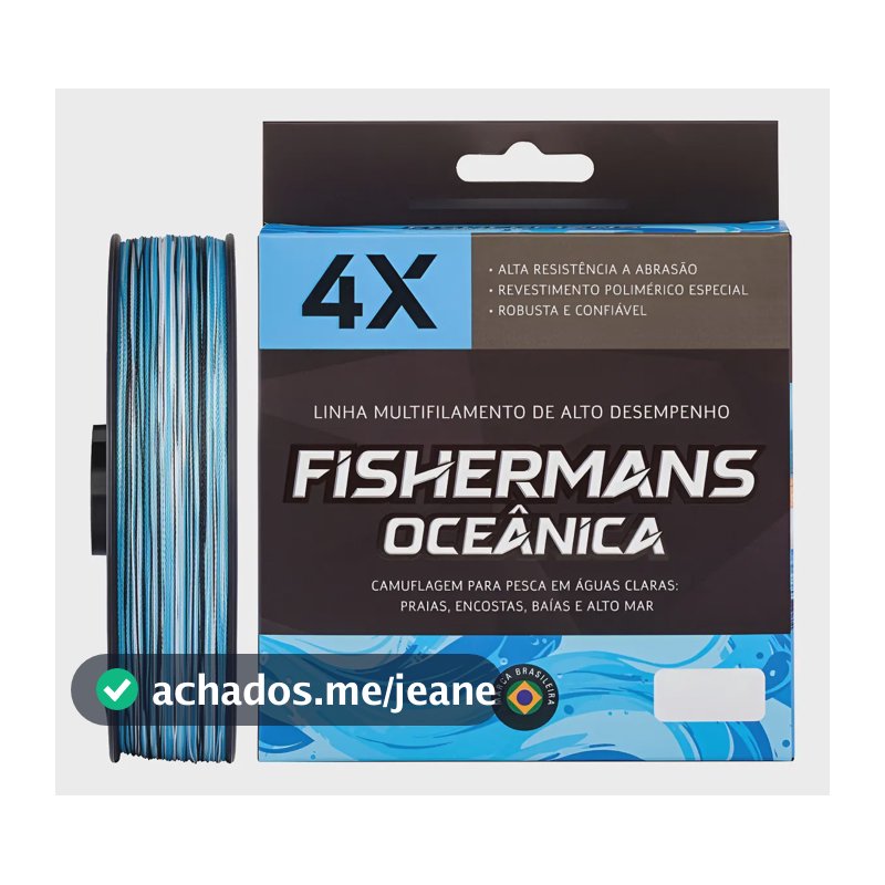 Linha Multi Fishermans Oceânica 4x 600m Todas Bitolas Oceânica - 0.40mm 60 Libras