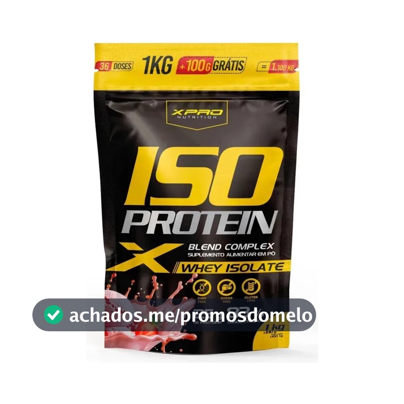 Whey protein XPro Nutrition Iso Blend Complex em pó sabor Morango x 1.1kg