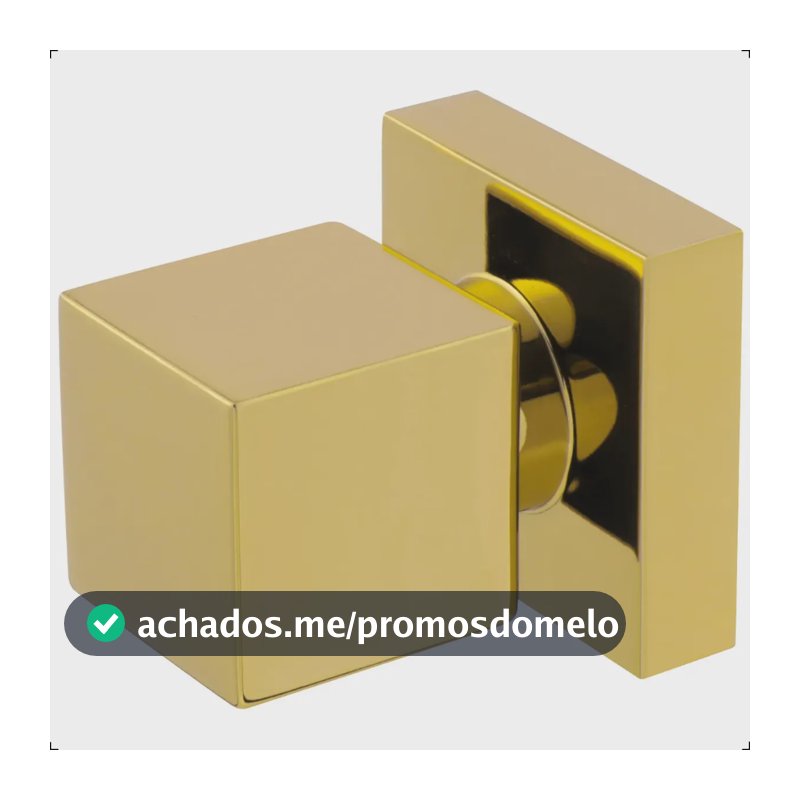 Acabamento Registro Deca Metal Quadrado 1/2 3/4 Dourado Gold Dourado