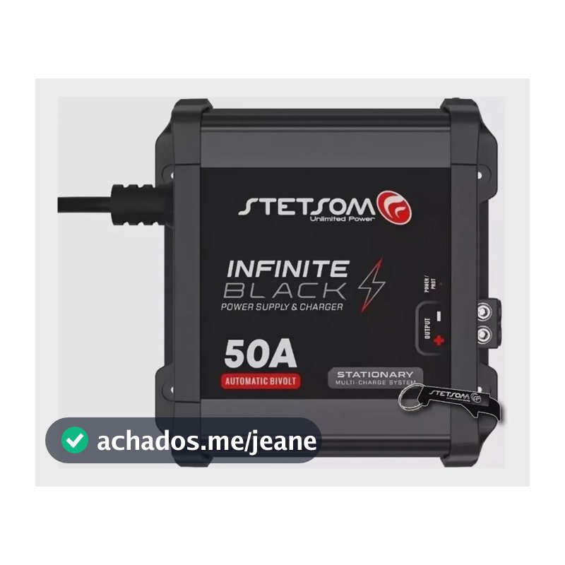 Fonte Automotiva Stetsom Infinite Black 50a Som Carro Chavei Preto