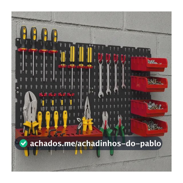 Painel Organizador 59x35 Gaveteiro Suporte Porta Alicate