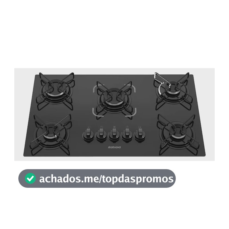 Cooktop Itatiaia Essencial 5 Bocas Preto