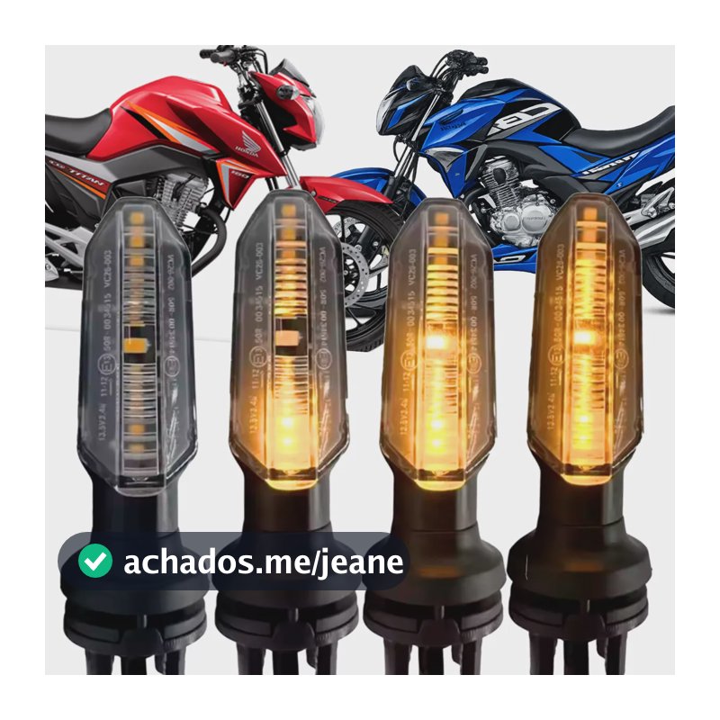 Kit 4 Pisca Led Seta Cb Twister 250 Sequencial Titan Fan 160