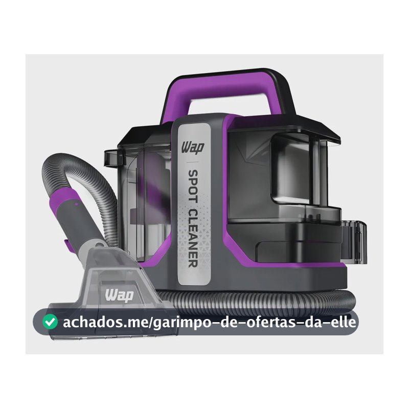 Extratora de Sujeira Portátil WAP Spot Cleaner W3 Borrifa Esfrega e Extrai 1450W de Potência e Bico de Autolimpeza