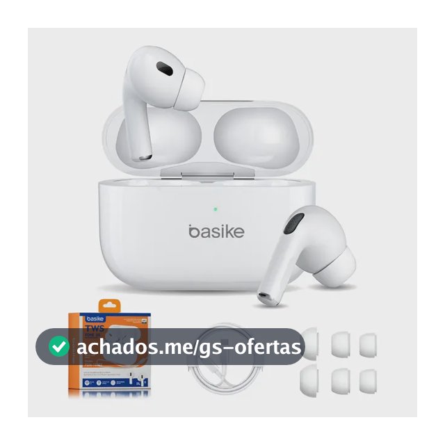 Basike Fone De Ouvido Sem Fio Bluetooth Para Bluetooth 5.3 Branco