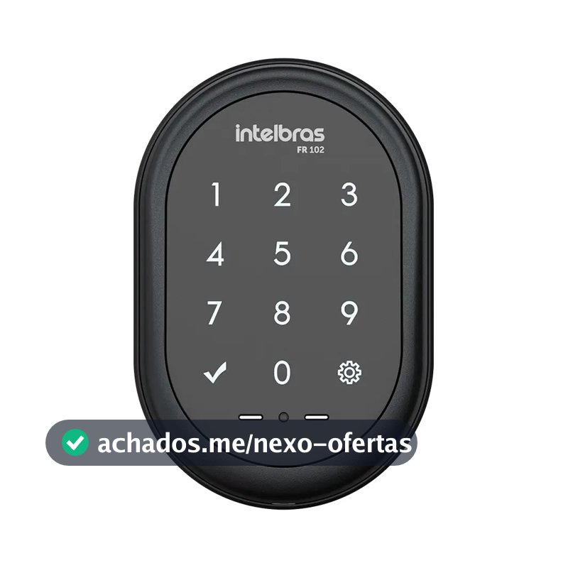 Fechadura Digital De Sobrepor Fr 102 Preto Intelbras