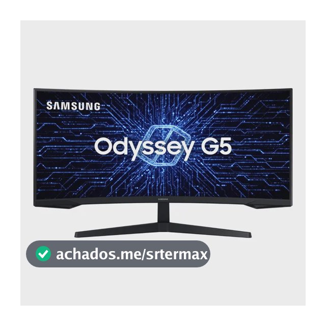 Monitor Gamer Curvo Samsung Odyssey 34" G5 165 Hz 1ms Ultrawide Preto