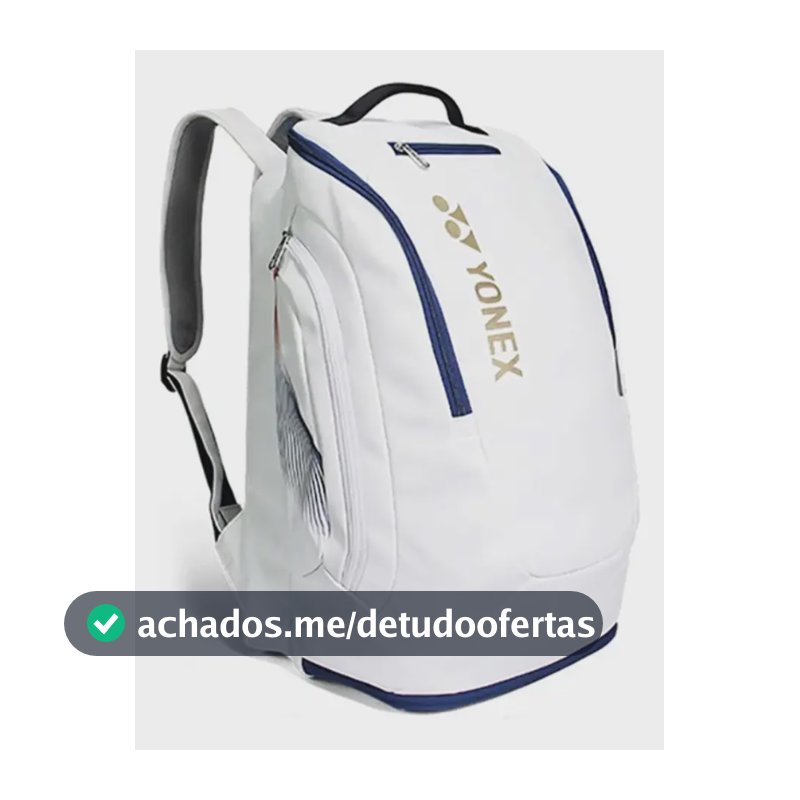 Mochila Raqueteira Yonex Pro BA12MLTDEX - Branca - Tênis / Beach Tennis