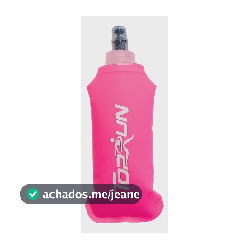 Garrafa Hiratação Silicone Soft Flash 350 Pink Rosa