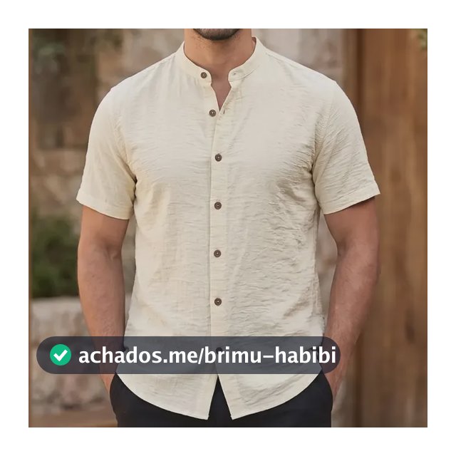 Camisa Gola Padre Masculina Manga Curta Social Verão Festa