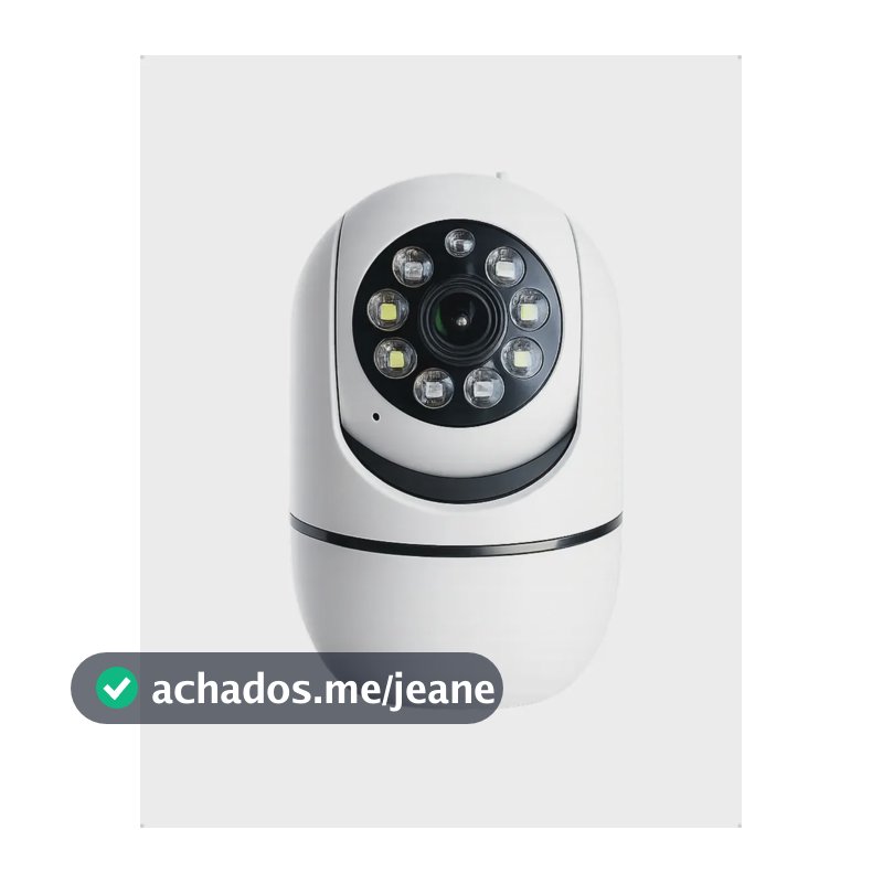 Babá Eletrônica Wifi 360° Visão Noturna Áudio App Branco