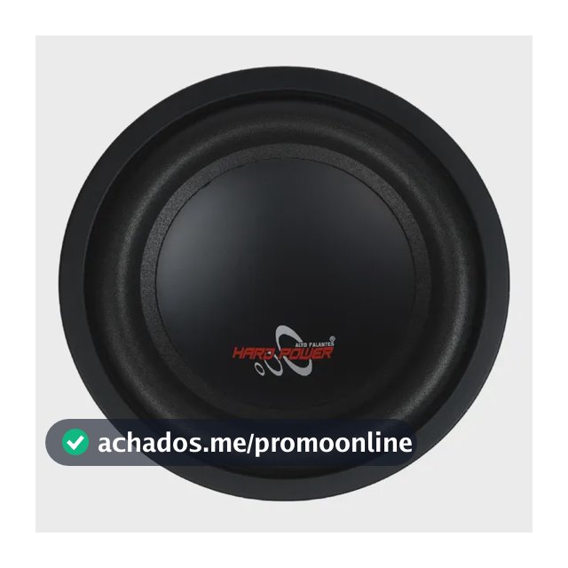 Alto Falante Subwoofer Hard Power HP S450 450W RMS 4 Ohms Preto