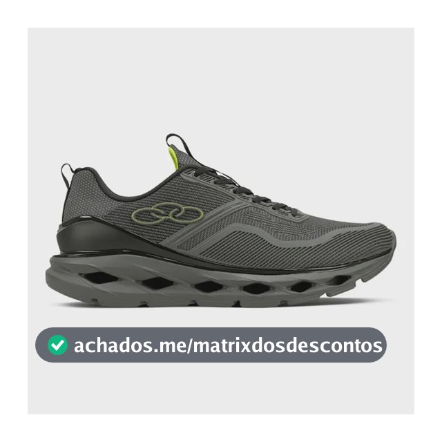 Tênis Olympikus Masculino Gama Chumbo/preto Liso 42 Br