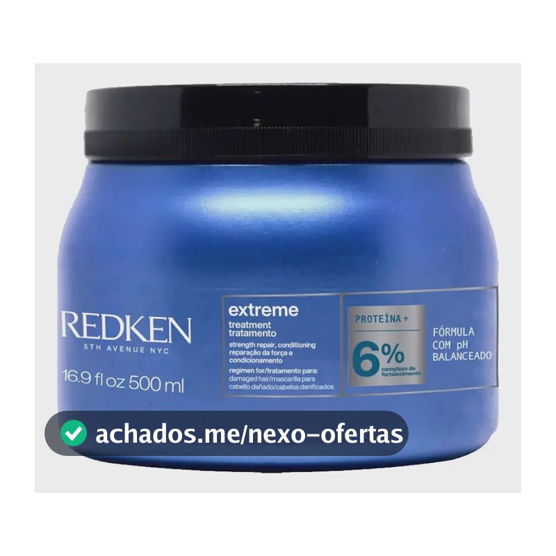 Máscara de tratamento reparação do cabelo danificado Extreme 500 Ml Redken