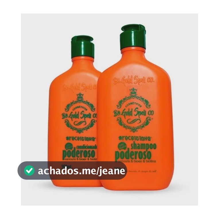 Shampoo + Condicionador Poderoso Gold Spell- Anúncio Oficial