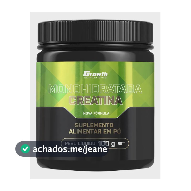 Creatina Monohidratada 100g Growth Supplements - Sem Sabor em Pó