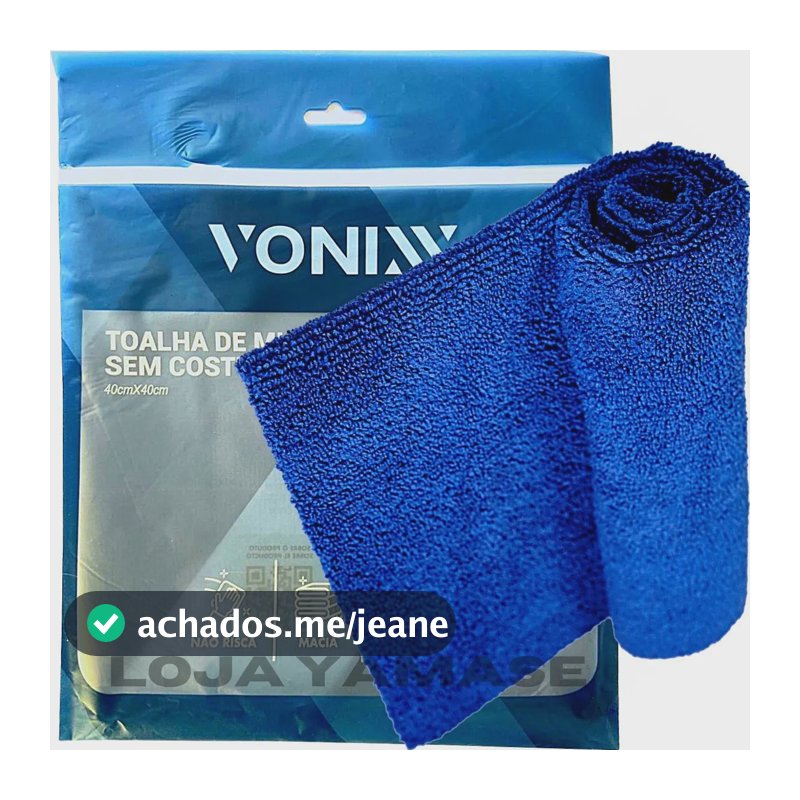 Toalha Pano Microfibra Limpeza Multiação 40x40 Vonixx Azul
