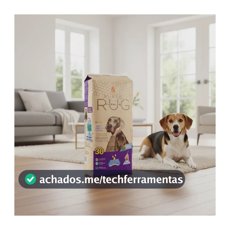 Tapete Higiênico Descartável Pet Super Rug C/ 30UN