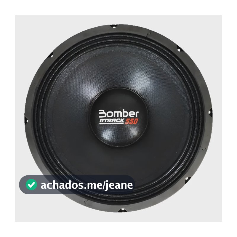 Alto Falante Bomber Atrack 550 12 Pol 1100w Rms 4 Ohms Preto
